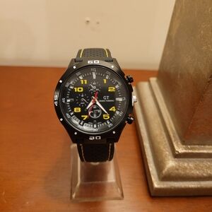 Brand New Black and Yellow GT Grand Touring Men's Watch